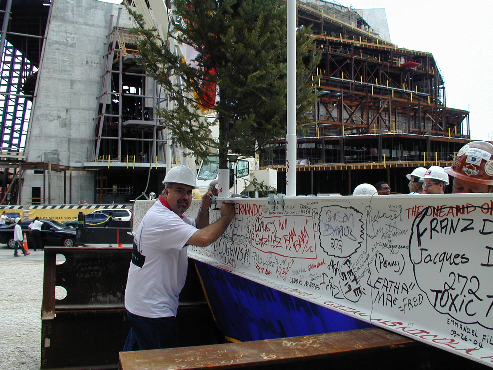 Miami Performing Arts Center Final Steel event during construction