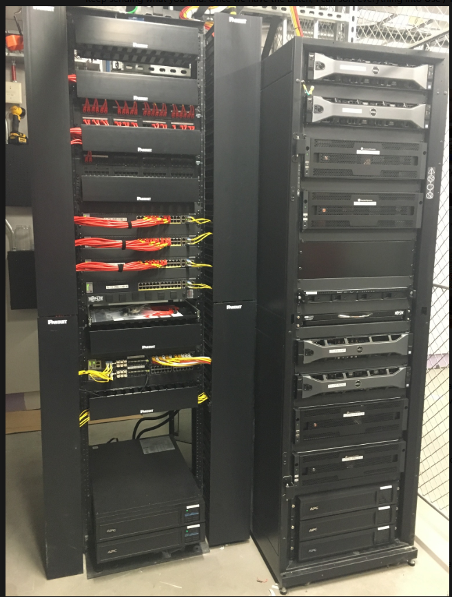 Modern server and network rack infrastructure