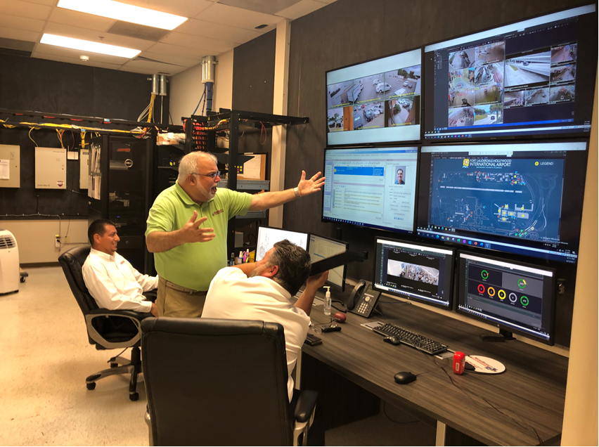 Technical discussion in the Micro Security systems lab