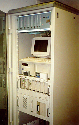 Historical rack and computer equipment